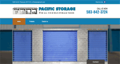Desktop Screenshot of pacificstorageor.com